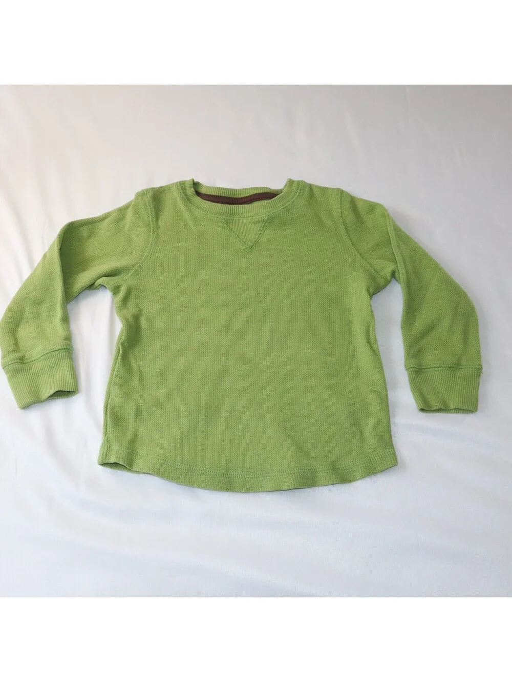 Carter’s & Jumping Beans Boys 3T Long Sleeve Shirts Green Striped 3-Pack